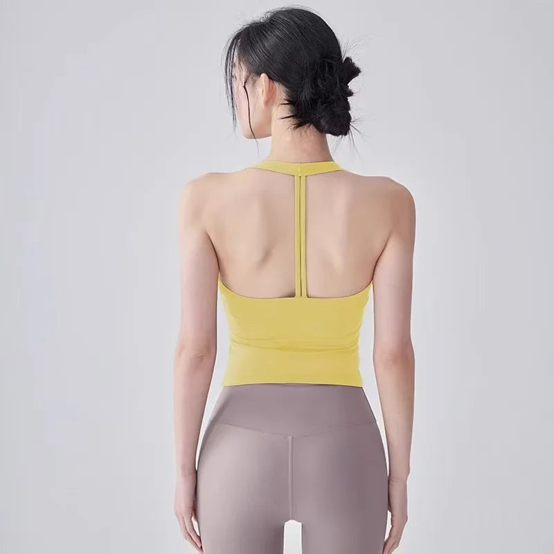 Fitness Vest T-shaped Backless