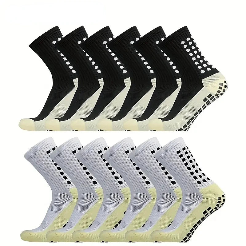 4 Pairs of Sports Socks Breathable Silicone Anti-slip Dot Socks