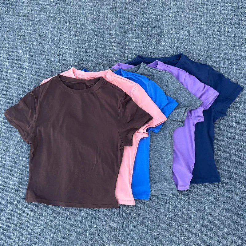 Women's Tight Fitting Sports T-shirt Quick Drying