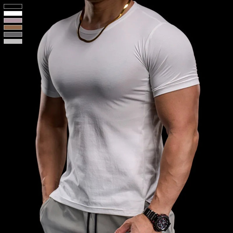 Men's Fitness Tight Short-sleeved T-shirt