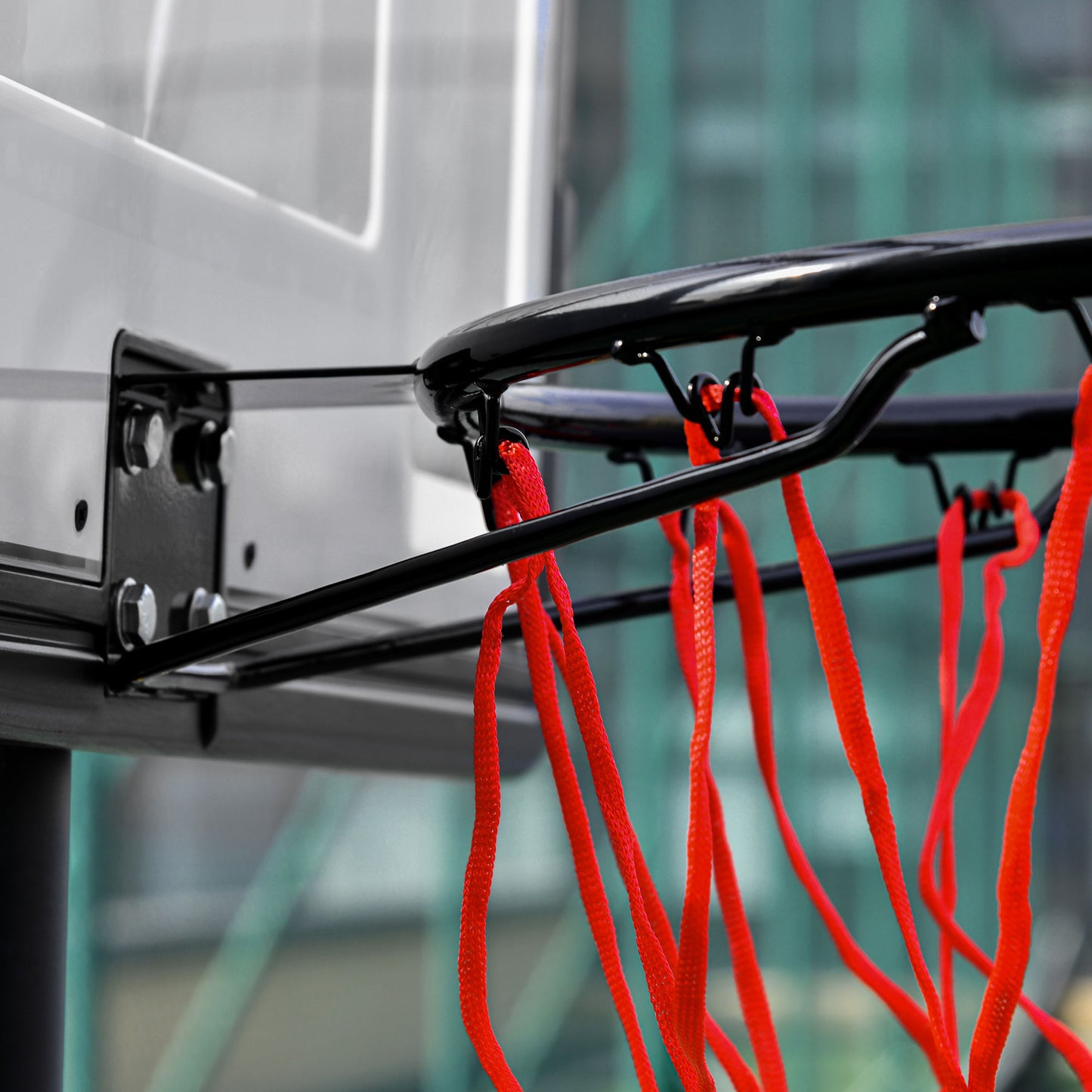 Height Adjustable Basketball Hoop and Stand, Free Standing Basketball Hoop System with Fillable Base and Wheels, for Teens Junior | HOMCOM