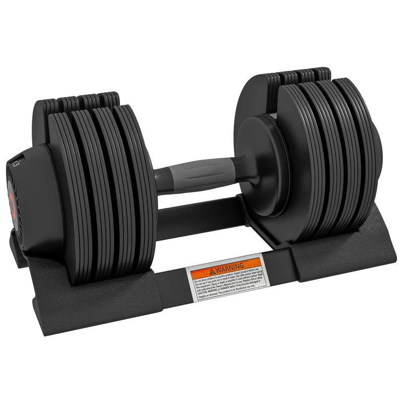Adjustable Dumbbells Set, 4-in-1 Weights Set with Storage Tray and Non-Slip Handle, 7KG 13KG 18KG 24KG | SPORTNOW