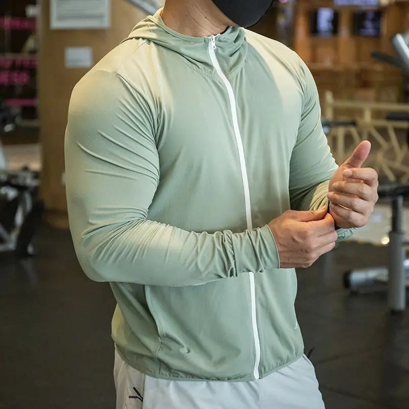 2025 Mens Fitness Zipped Sports Hoodie