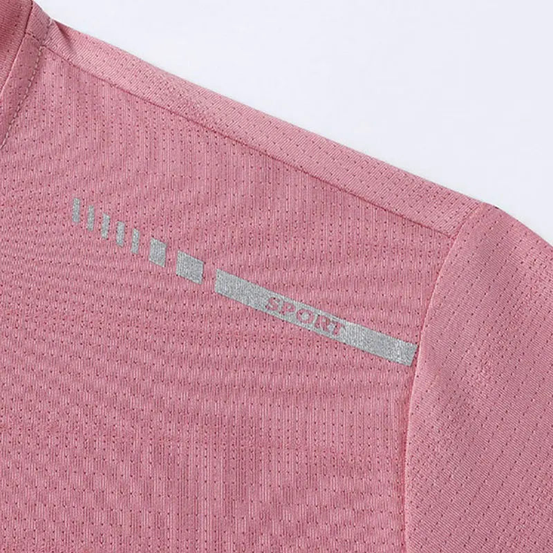 Women Reflective Running T-Shirt - High Elastic Breathable & Quick-Dry