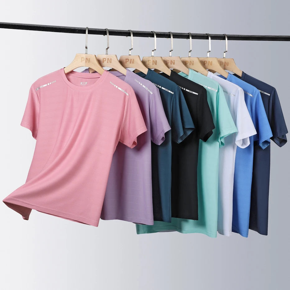 Women Reflective Running T-Shirt - High Elastic Breathable & Quick-Dry