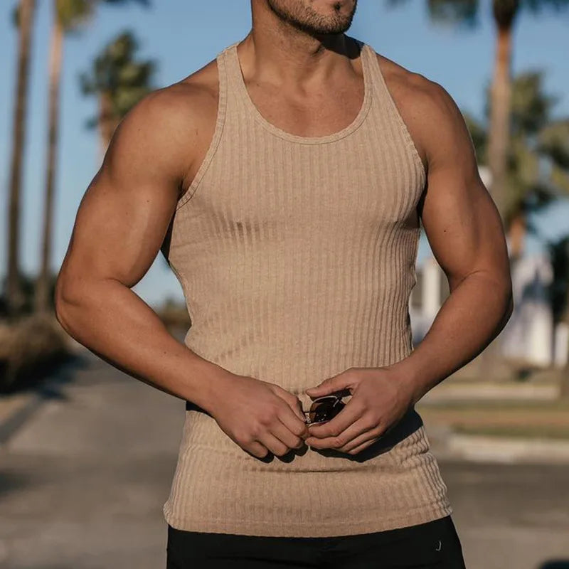 Men's V-neck Sleeveless Shirt