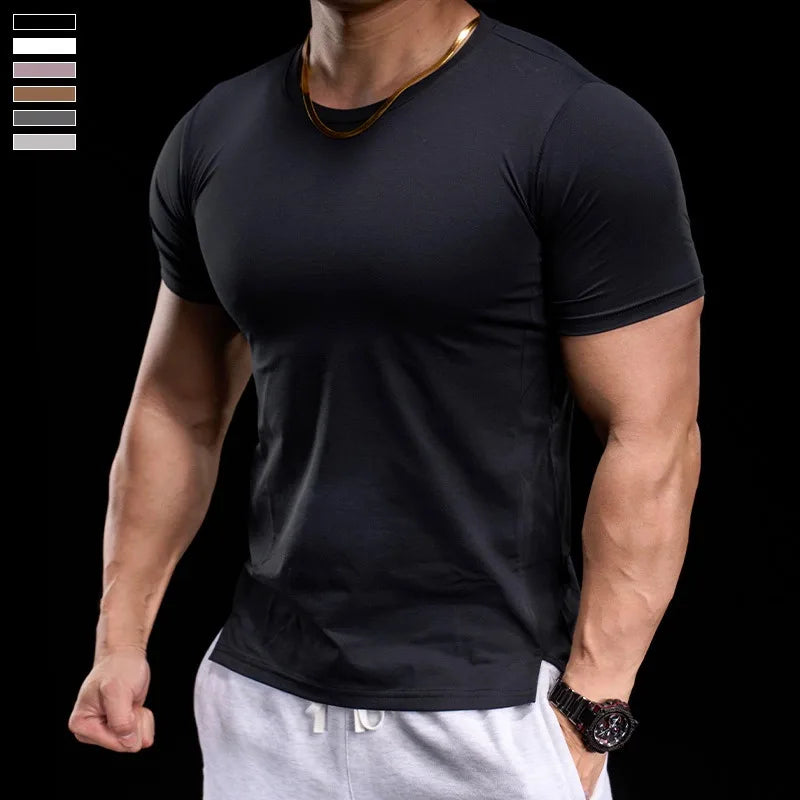 Men's Fitness Tight Short-sleeved T-shirt
