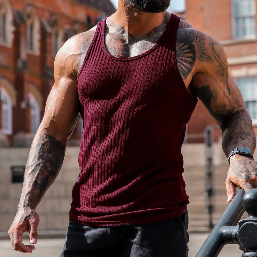 Men's V-neck Sleeveless Shirt