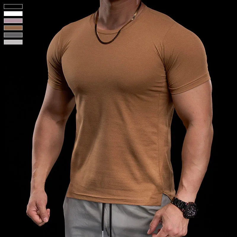 Men's Fitness Tight Short-sleeved T-shirt