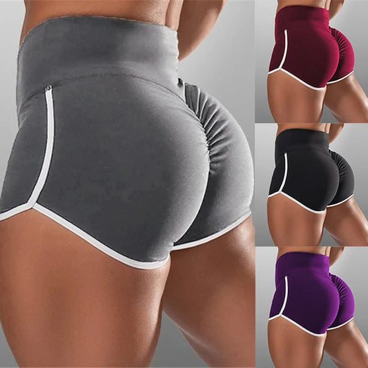 Women Sports Shorts Low Waist & Stretchy