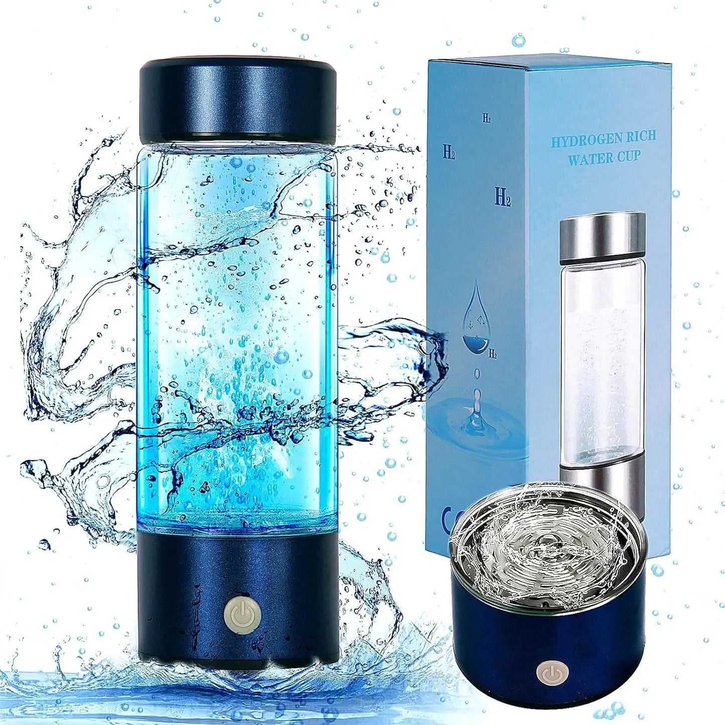Hydrogen Water Bottle,Portable Hydrogen Water Generator Machine, Improve Water in 3 Minutes Quick Electrolysis Suitable for Home