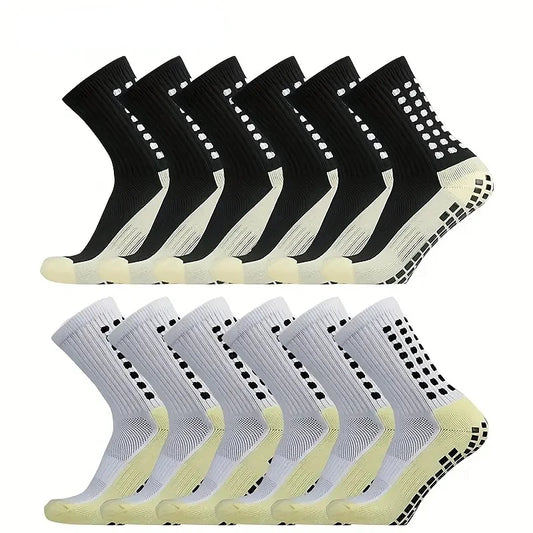 4 Pairs of Sports Socks Breathable Silicone Anti-slip Dot Socks