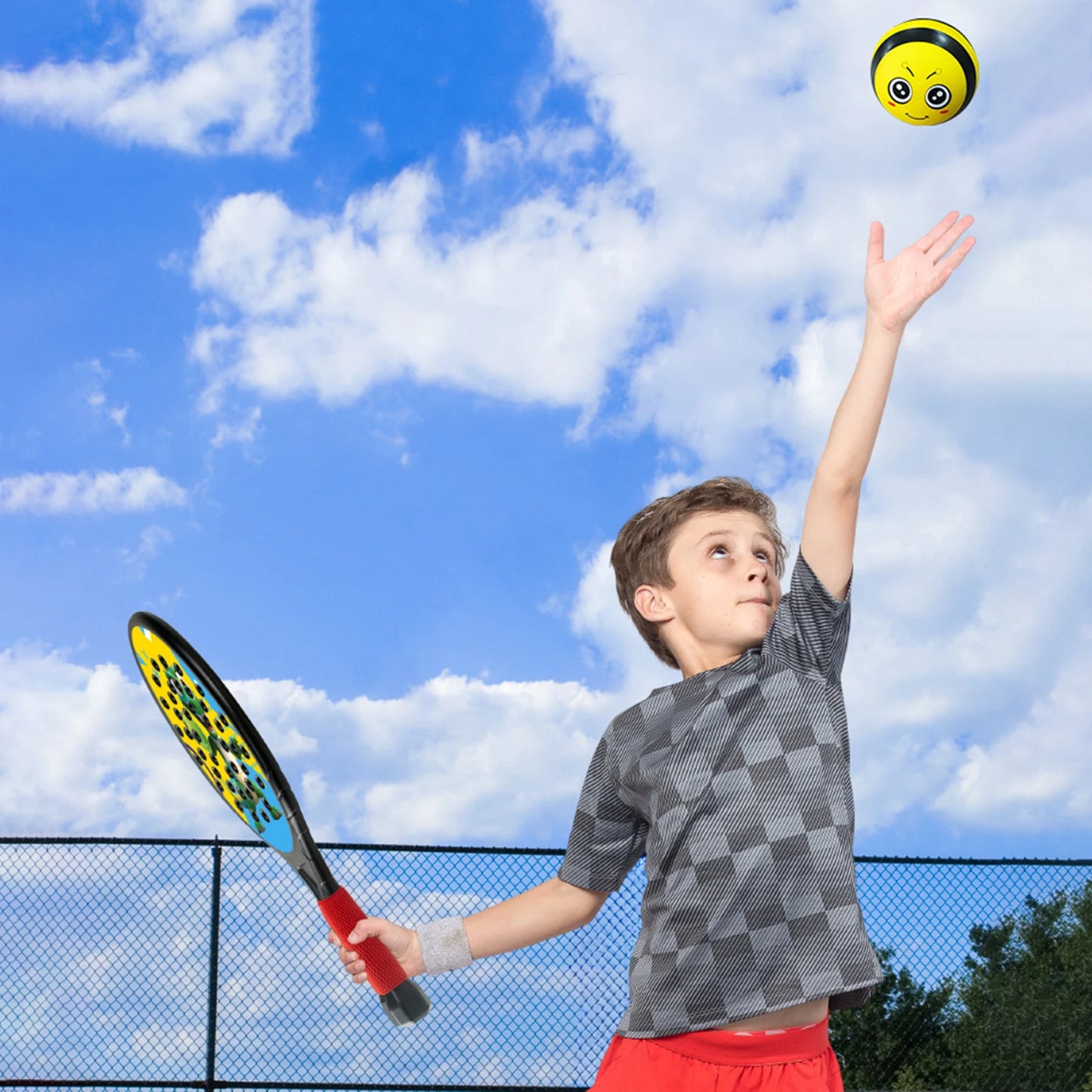 2Pcs Kids Padel Rackets