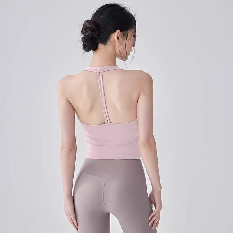 Fitness Vest T-shaped Backless