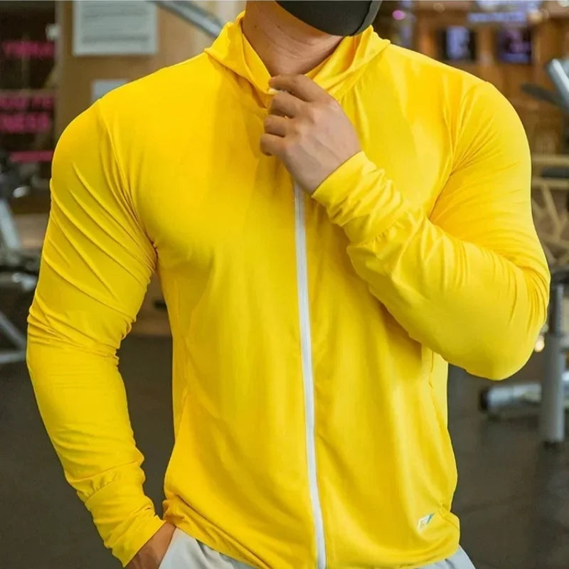 2025 Mens Fitness Zipped Sports Hoodie
