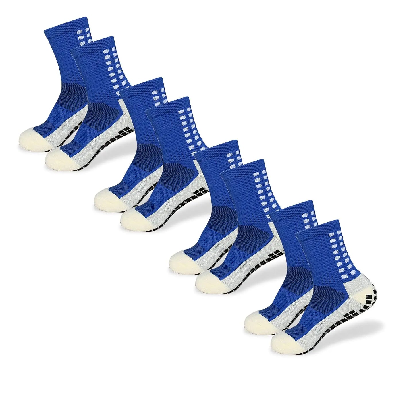 4 Pairs of Sports Socks Breathable Silicone Anti-slip Dot Socks