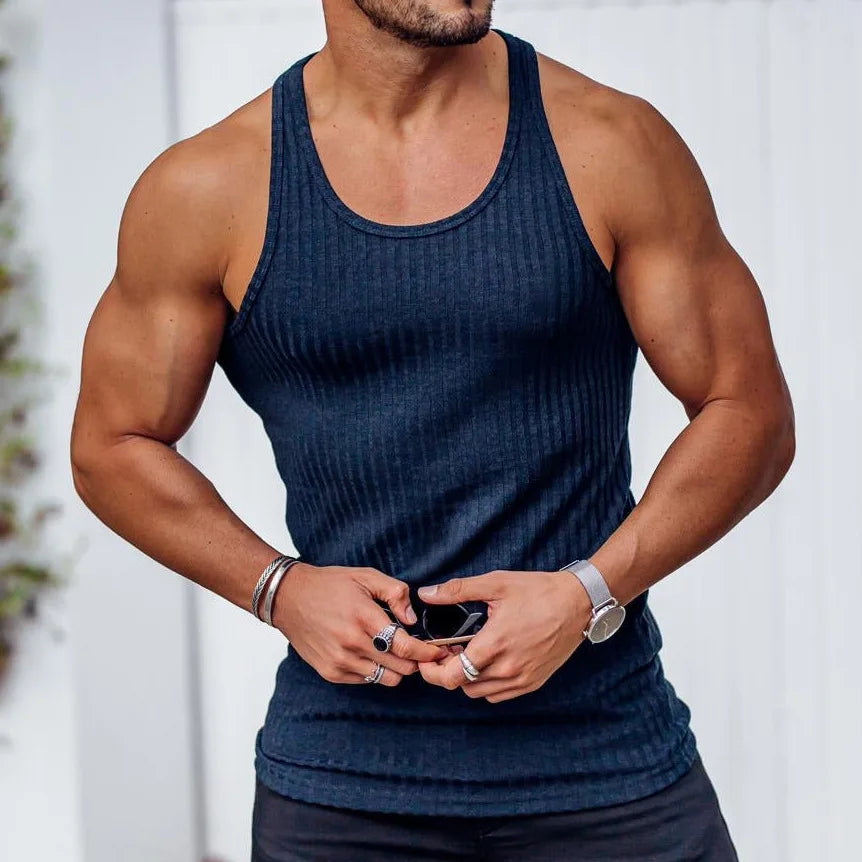 Men's V-neck Sleeveless Shirt