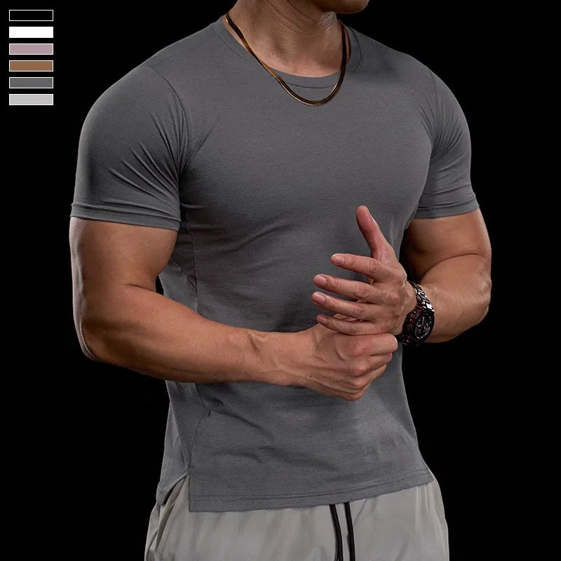 Men's Fitness Tight Short-sleeved T-shirt
