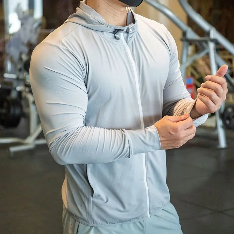 2025 Mens Fitness Zipped Sports Hoodie