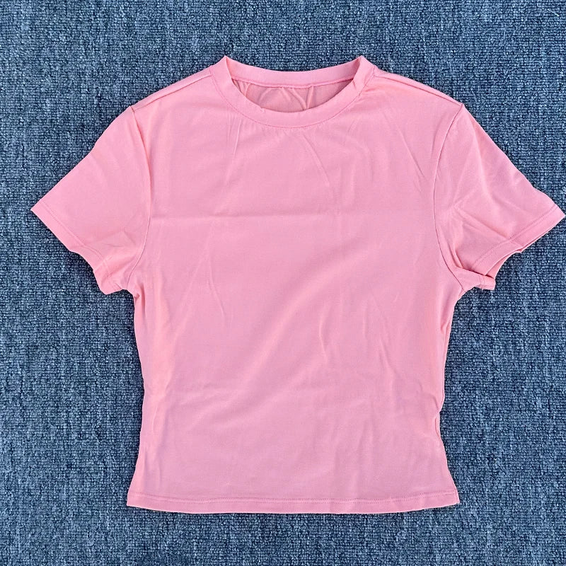 Women's Tight Fitting Sports T-shirt Quick Drying