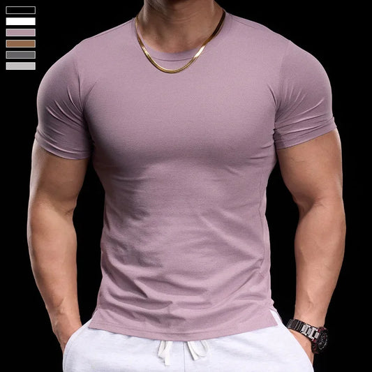 Men's Fitness Tight Short-sleeved T-shirt